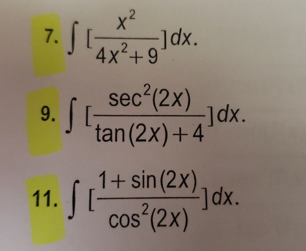 Solved Use Integration Formulas Along With Any Algebraic Chegg Com