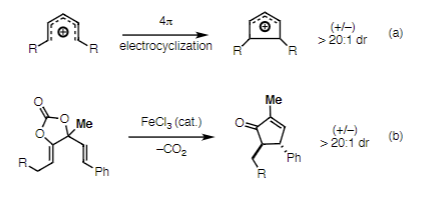 Solved (a) Nazarov cyclizations occur by a key 4p | Chegg.com