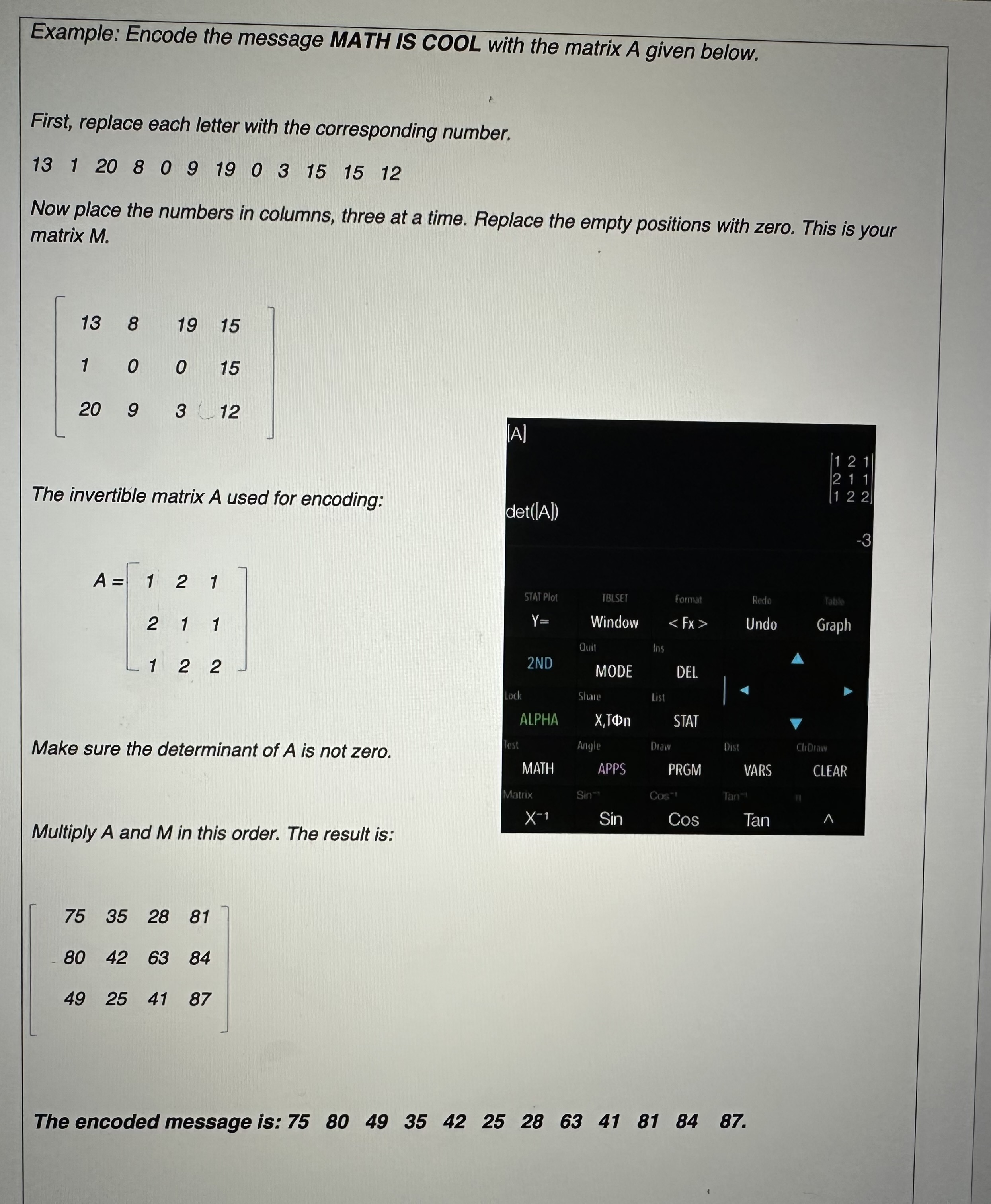 Encoding and Decoding Messages Two special agents | Chegg.com