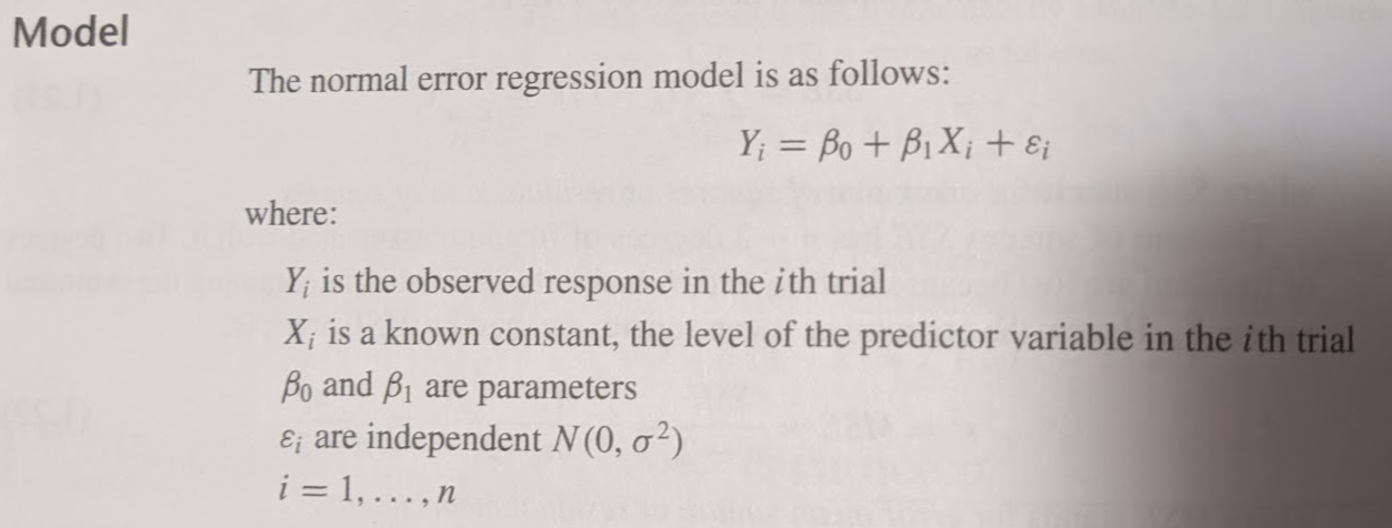 Solved 7. (5 points) Consider the Normal error regression | Chegg.com