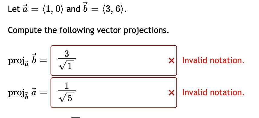 Solved Let a= 2,1,5 and b= −5,−1,−4 . Find the component of | Chegg.com