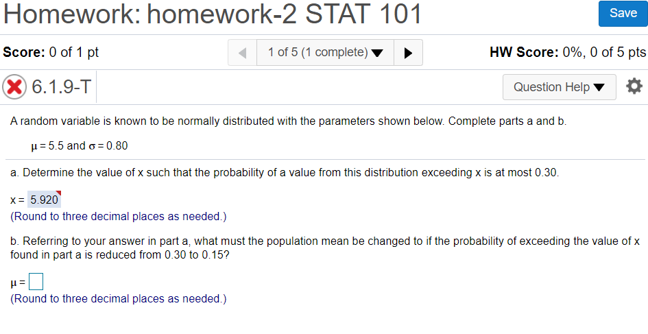 Solved Homework: homework-2 STAT 101 Save Score: 0 of 1 pt 1 | Chegg.com