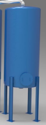 Solved Design the supports for the tank shown in the figure. | Chegg.com