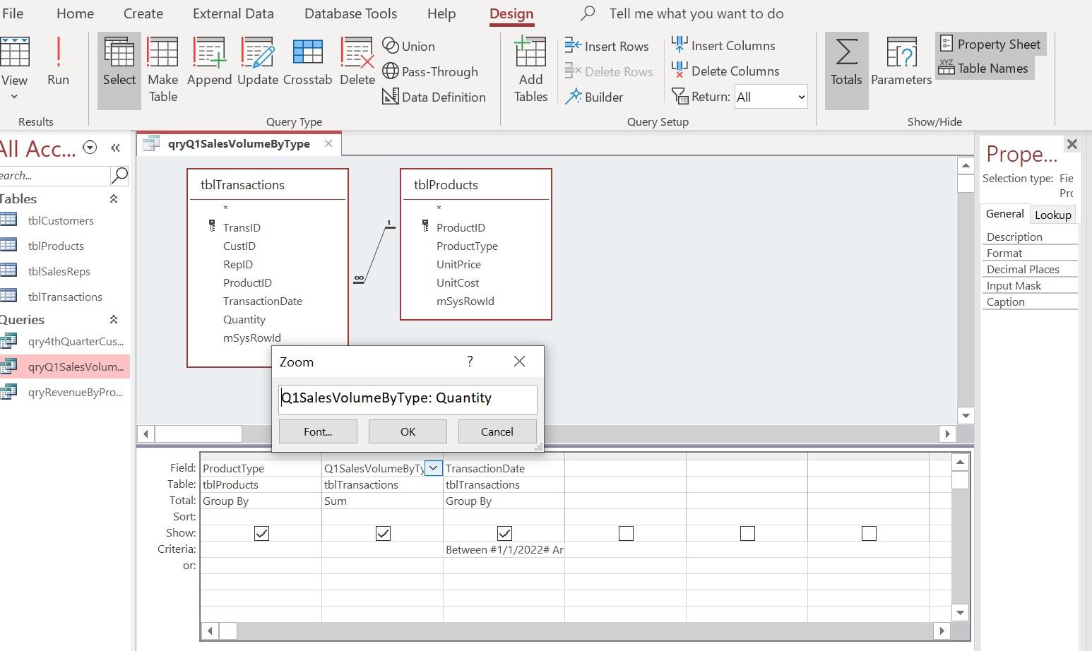 Solved Create A Query Based On Tbltransactions And