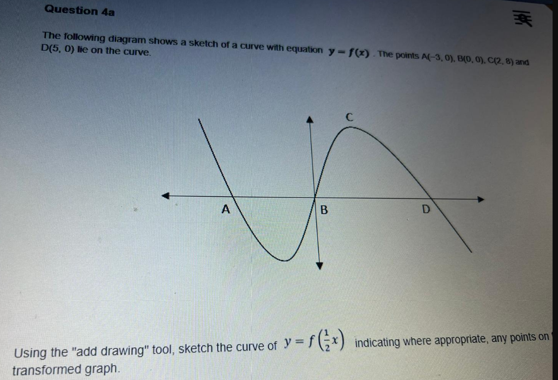 Solved Question 4a The following diagram shows a sketch of a | Chegg.com