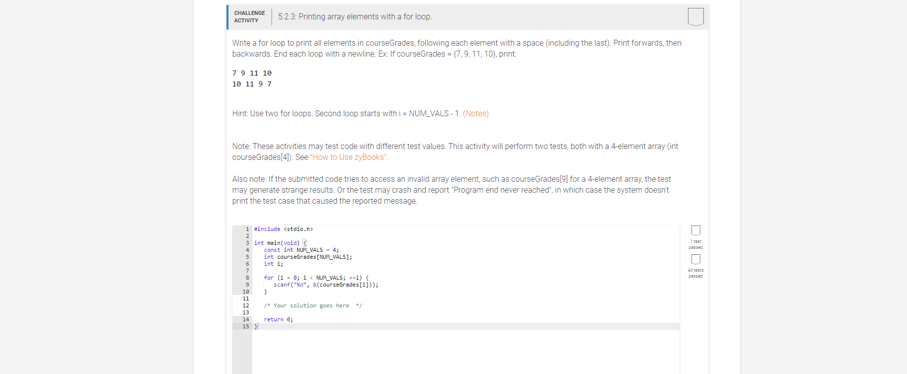 solved-challenge-5-2-3-printing-array-elements-with-a-fo