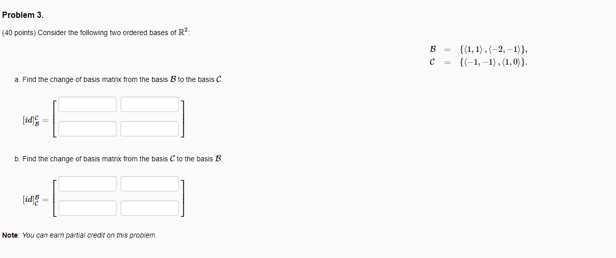 Solved Problem 3. (40 Points) Consider The Following Two | Chegg.com