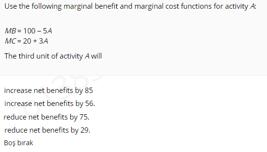 Solved Use the following marginal benefit and marginal cost | Chegg.com