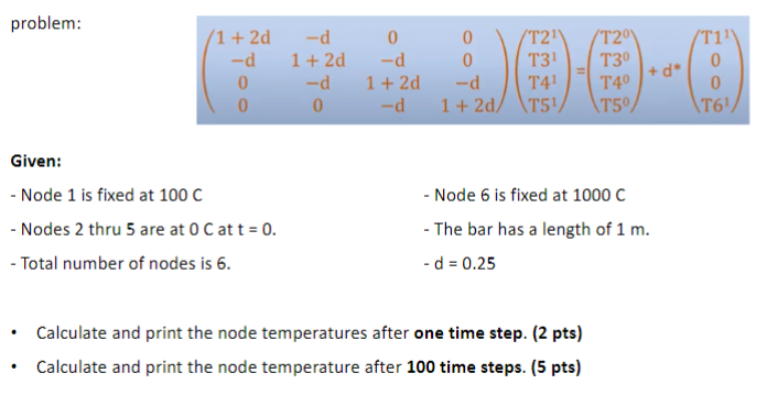 In python, use the following matrix to: Calculate | Chegg.com