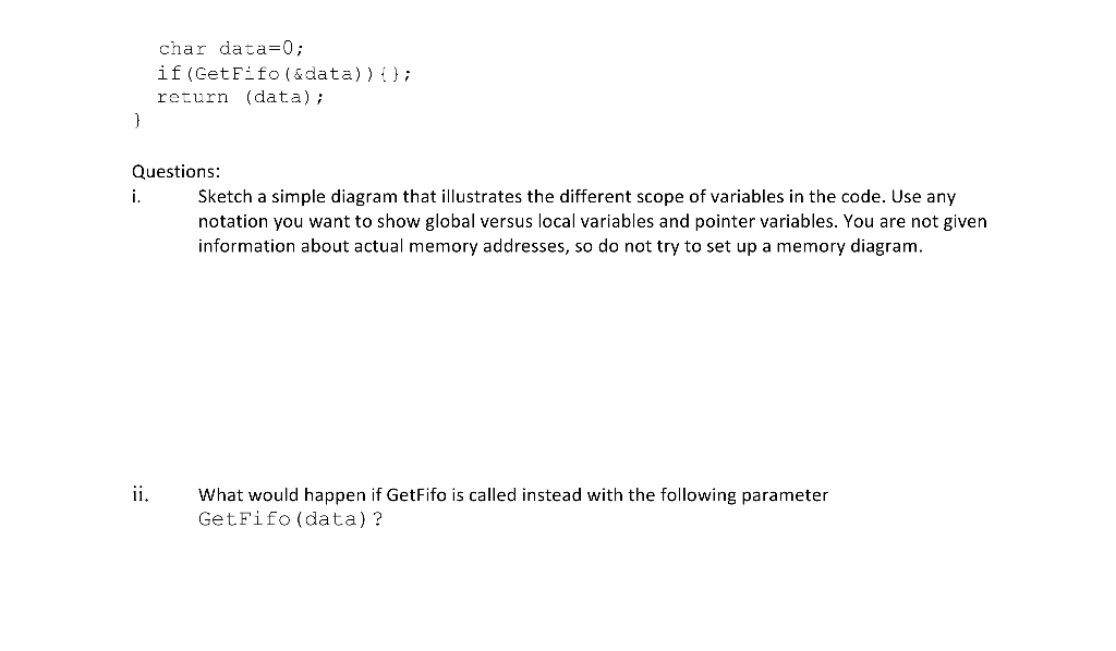 Question 1: Pointers a. You are given the following C | Chegg.com