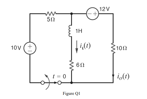 Solved Refer to the circuit as shown in Figure Q1 and assume | Chegg.com