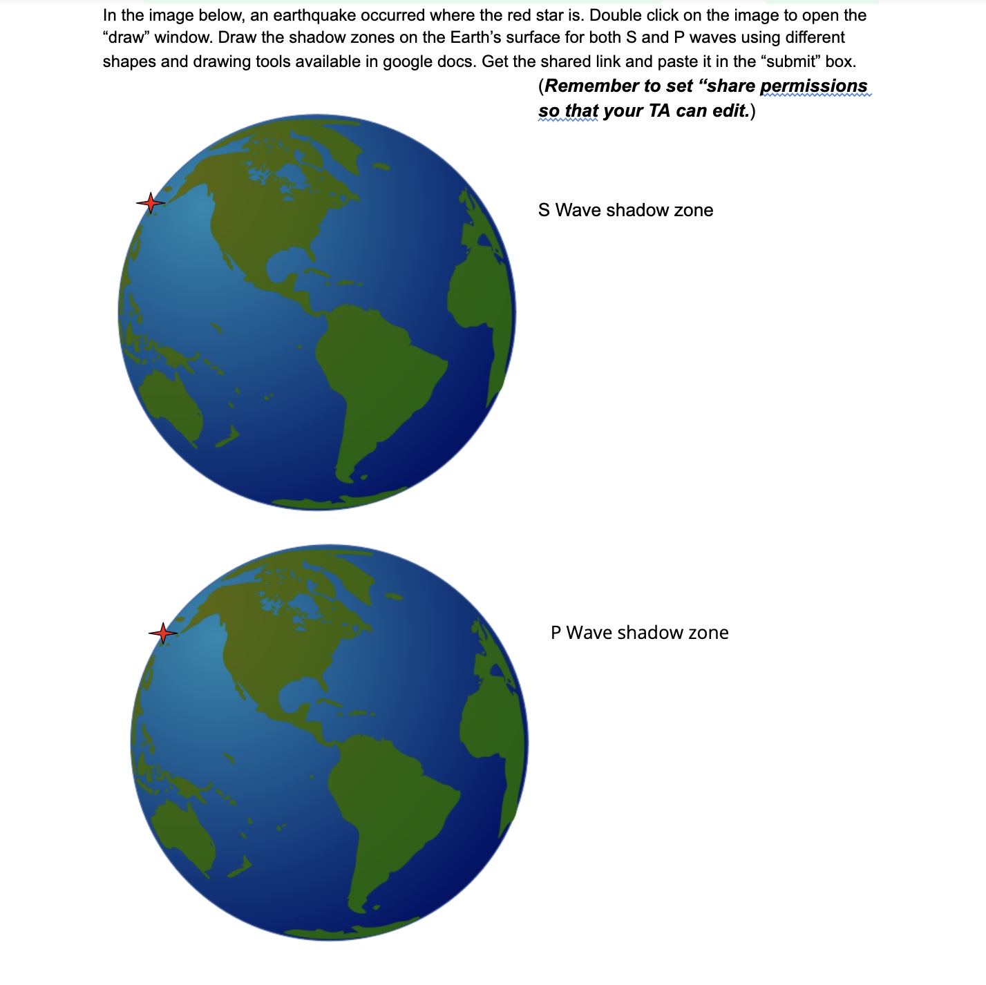 Solved In The Image Below An Earthquake Occurred Where The Chegg