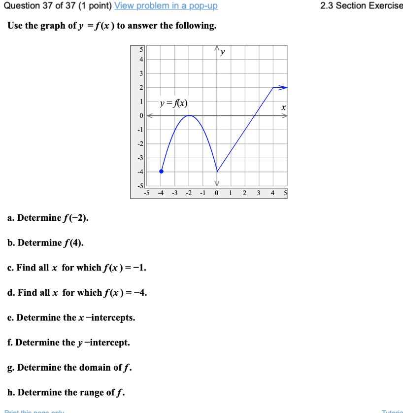 x intercept example