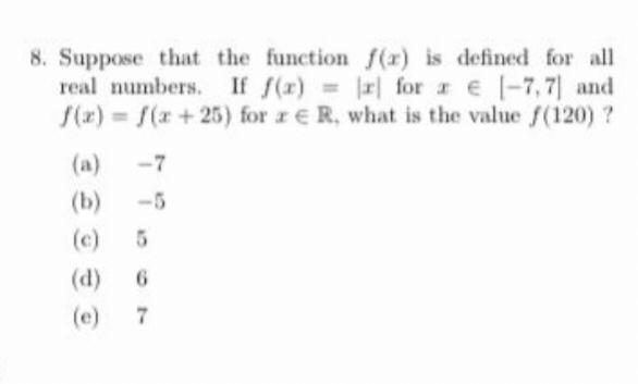 Solved 8 Suppose That The Function F X Is Defined For A Chegg Com