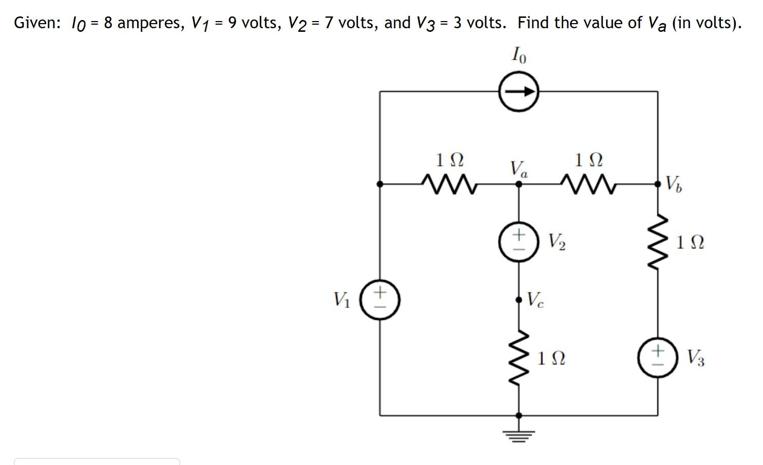 Solved Given: V1=67 Volts, R1=1 10ohm,r2=1 3ohm,r3=1 2ohm, 