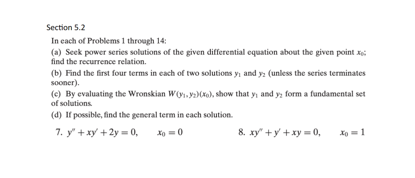 Solved Section 5.2 In each of Problems 1 through 14: (a) | Chegg.com