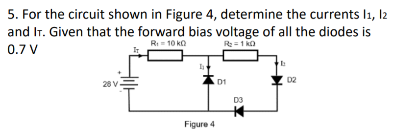 Solved 5. For The Circuit Shown In Figure 4, Determine The | Chegg.com