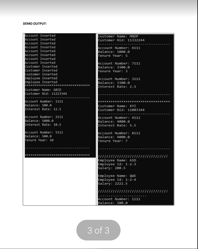Solved Note: write the java code and follow the | Chegg.com