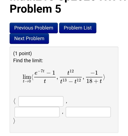 Solved Problem 1 Previous Problem Problem List Next Problem | Chegg.com