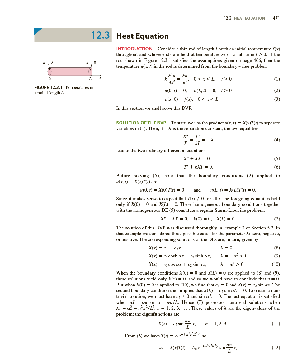 Solved Solve the heat equation subject to the given | Chegg.com