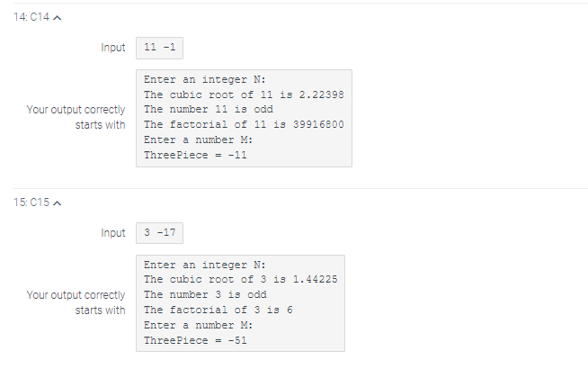 Solved Please correct code so that it will apply to Output | Chegg.com