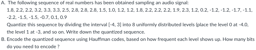 Solved The following sequence of real numbers has been | Chegg.com