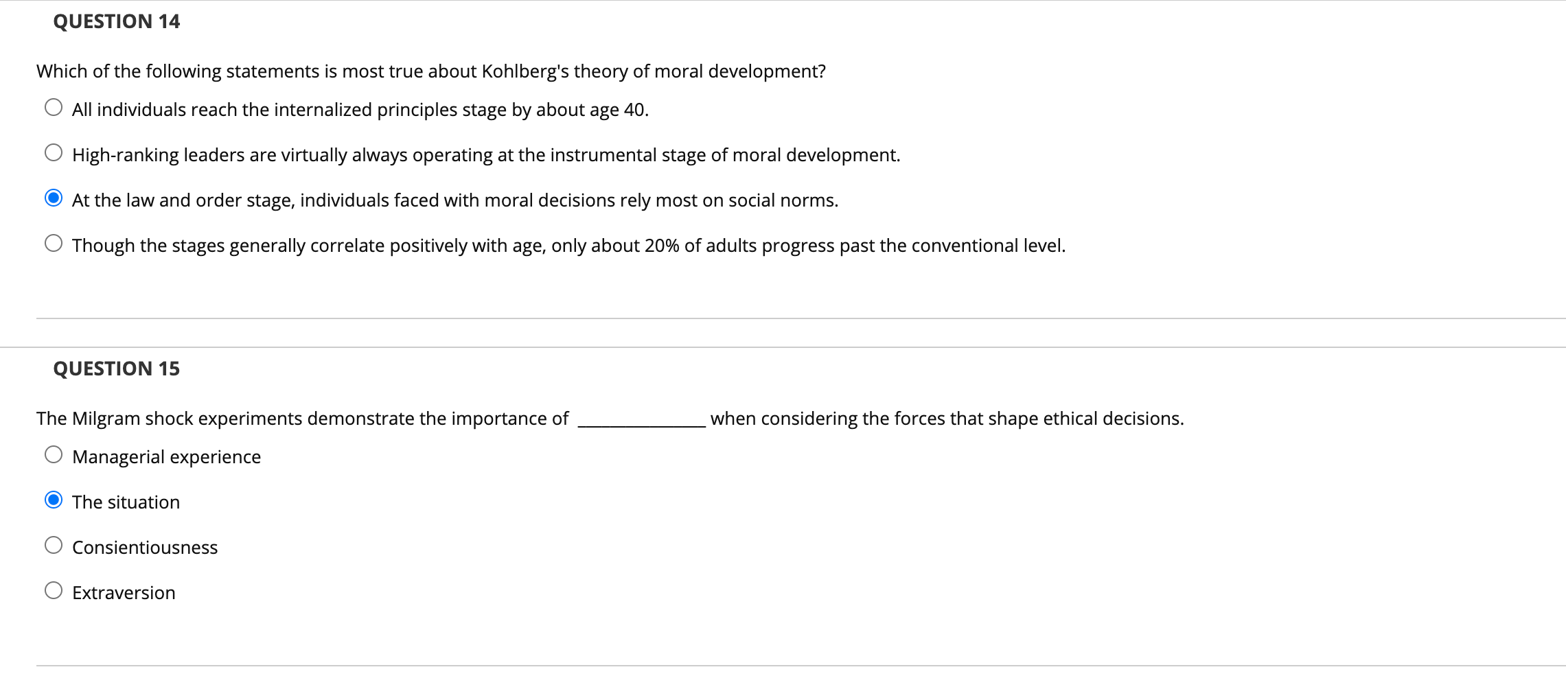 Solved QUESTION 14 Which of the following statements is most | Chegg.com