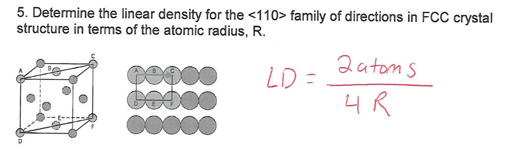 Solved 5 determine the linear density for the family chegg