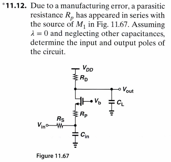 Solved .12. Due to a manufacturing error, a parasitic | Chegg.com