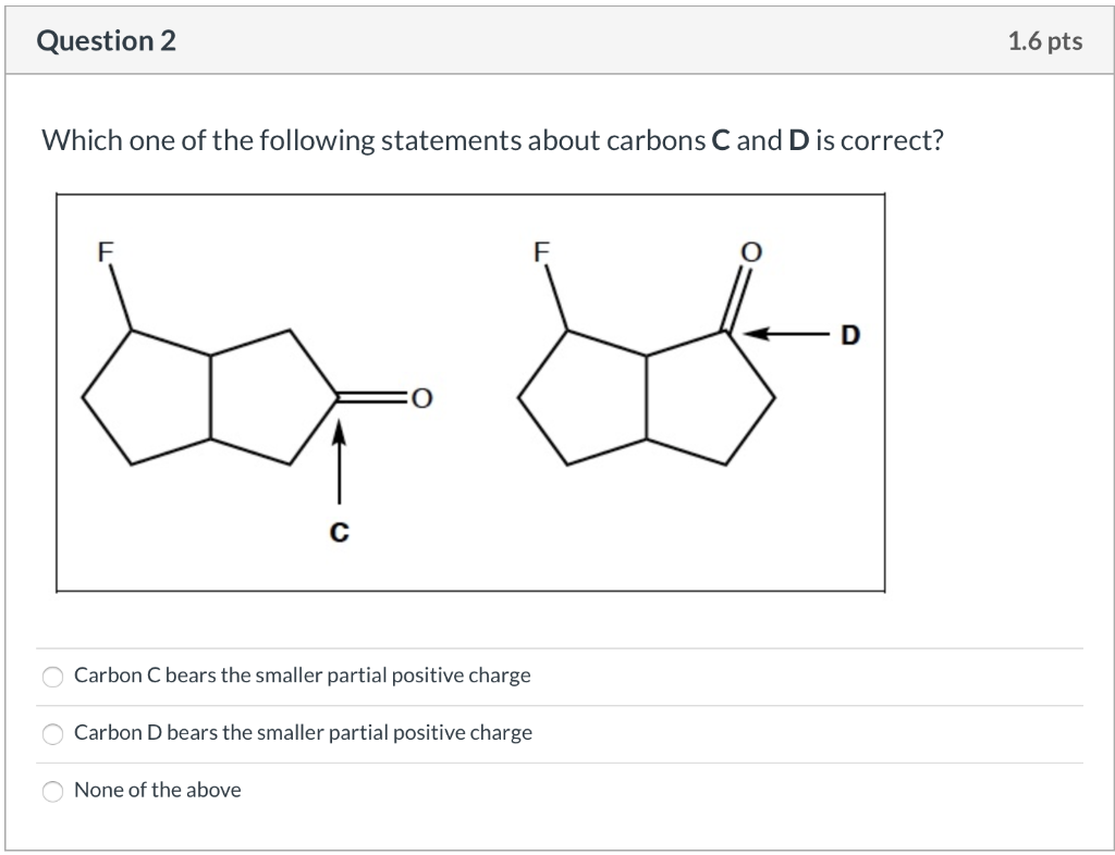 Solved Question 2 1.6 pts Which one of the following | Chegg.com