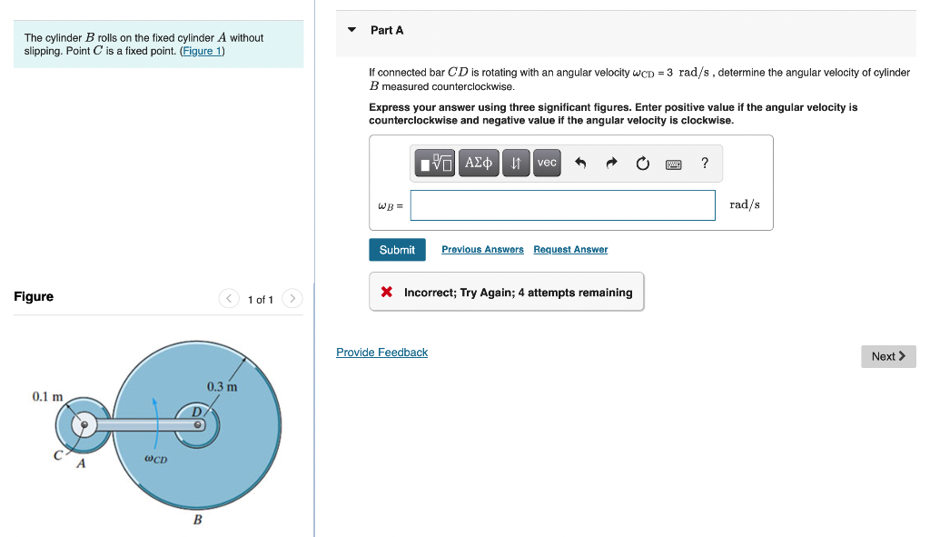 Solved The Cylinder B Rolls On The Fixed Cylinder A Without | Chegg.com