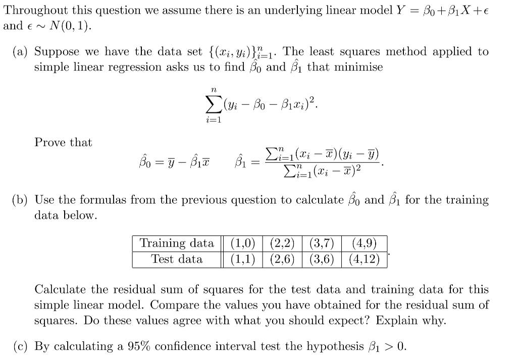 How do you calculate Yi and Xi?