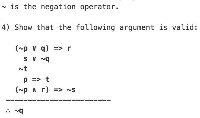 Solved ~is the negation operator. 4) Show that the following | Chegg.com