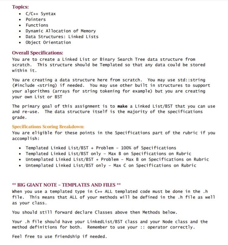 Solved Topics: • C/C++ Syntax • Pointers • Functions • | Chegg.com