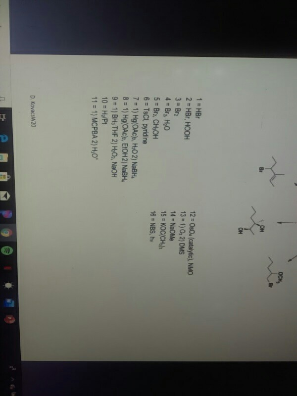 Solved Bb. Choose,, Form The List Below, The Reagents | Chegg.com