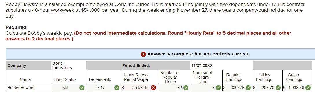 Solved PLEASE READ I Cannot Figure Out The Hourly Rate Chegg Com   PhpbrnkpG