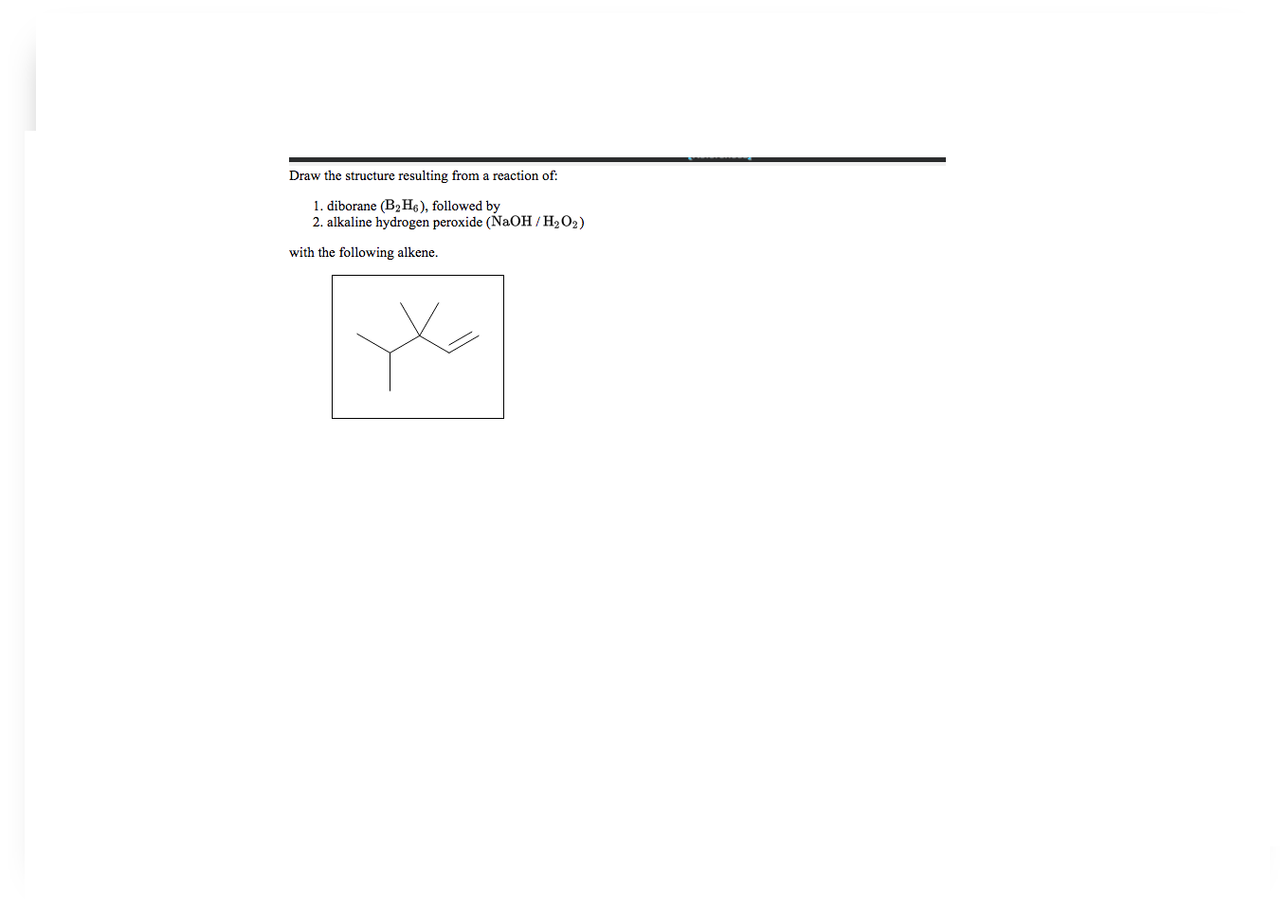 Solved: Draw The Alkene Structure That Produced The Follow... | Chegg.com