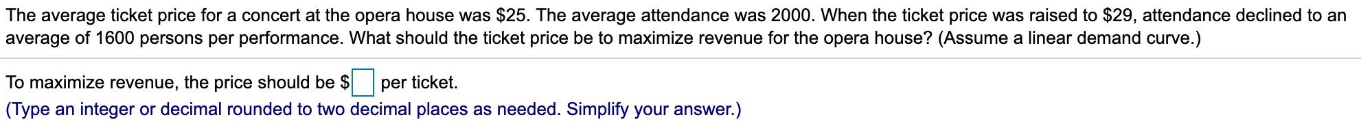 Solved The Average Ticket Price For A Concert At The Opera Chegg solved-the-average-ticket-price-for-a-concert-at-the-opera-chegg