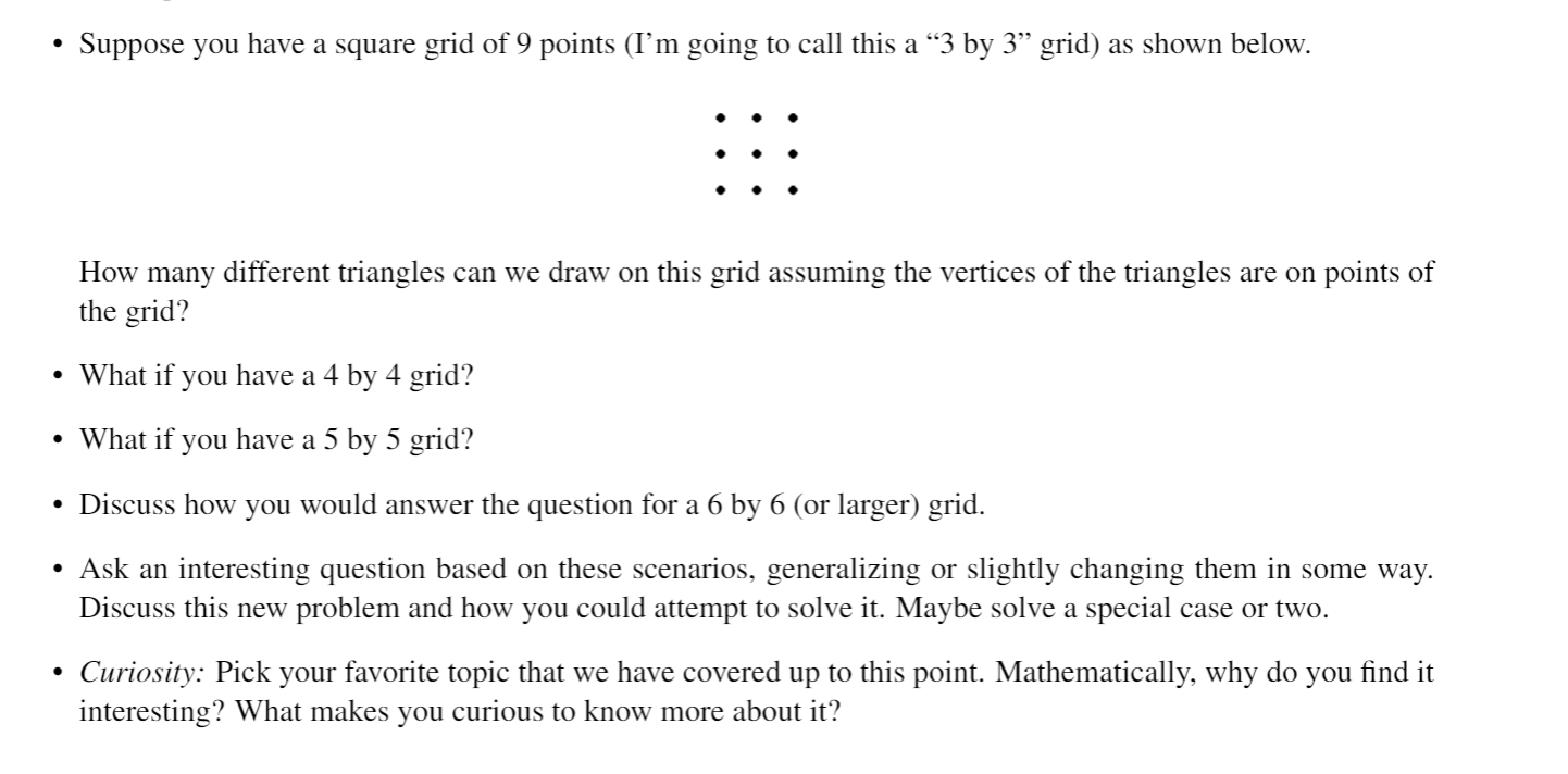 Solved . Suppose you have a square grid of 9 points (I'm | Chegg.com