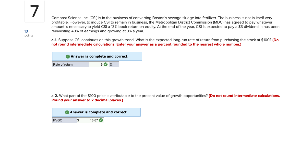 Solved Compost Science Inc. (CSI) is in the business of | Chegg.com
