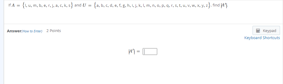 If A 1 U M B E Rj A C K S And U A B Chegg Com