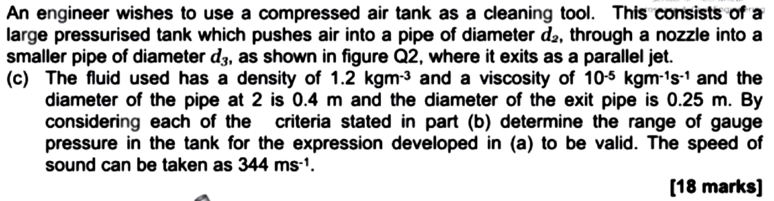 Solved An engineer wishes to use a compressed air tank as a | Chegg.com