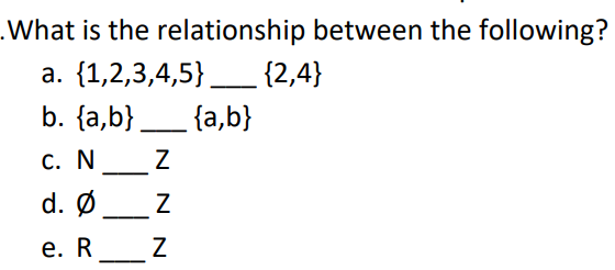 Solved What Is The Relationship Between The Following? A. | Chegg.com