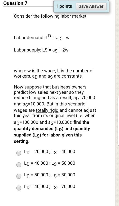 Solved Question 5 1 points Save Answer Consider the | Chegg.com