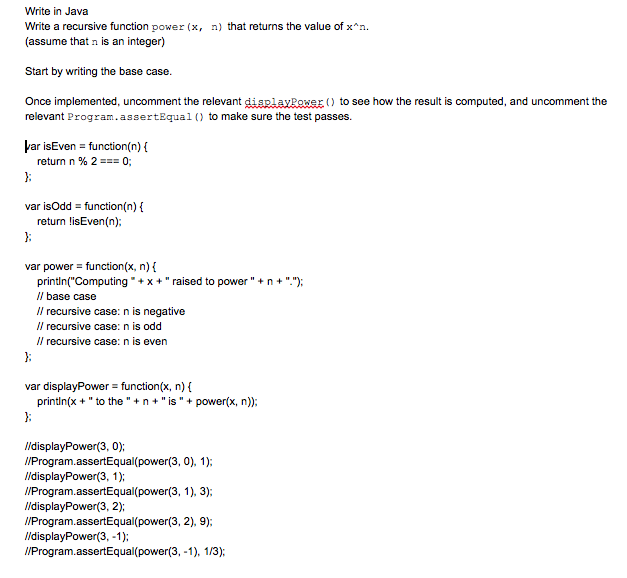 solved-write-in-java-write-a-recursive-function-power-x-chegg