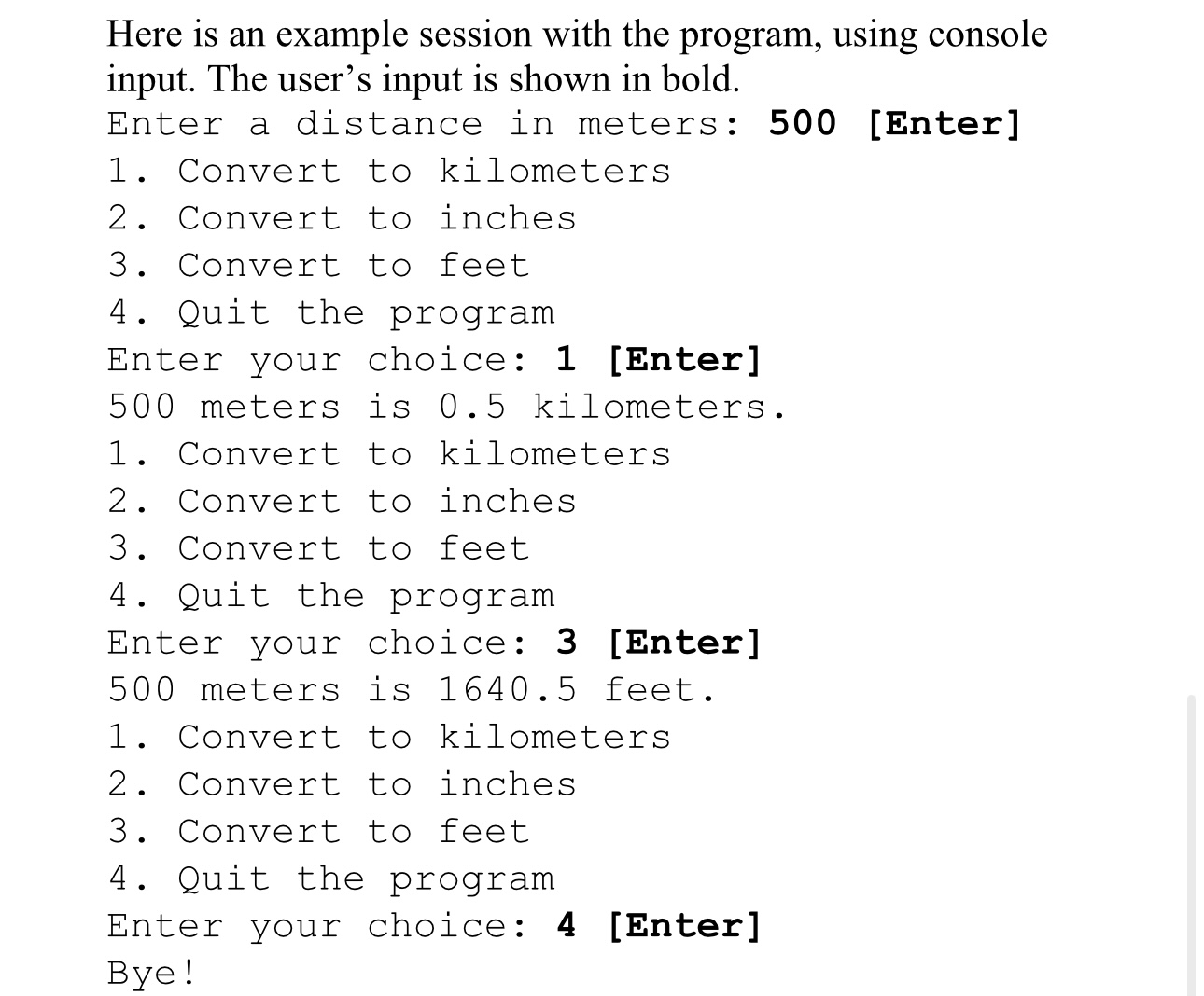 Solved Write a program that asks the user to enter a | Chegg.com