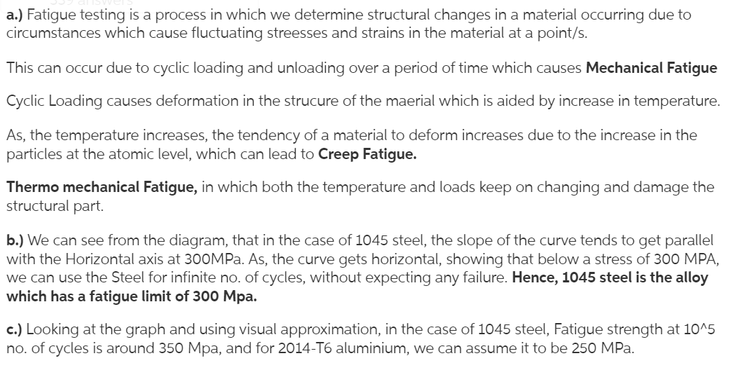 Solved Question 3 (20 Pts): Fatigue Failure S-N Curves For | Chegg.com