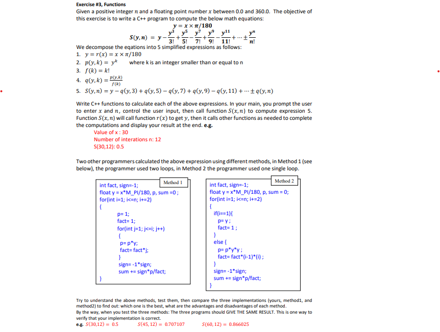 Solved Exercise 3 Functions Given A Positive Integer N