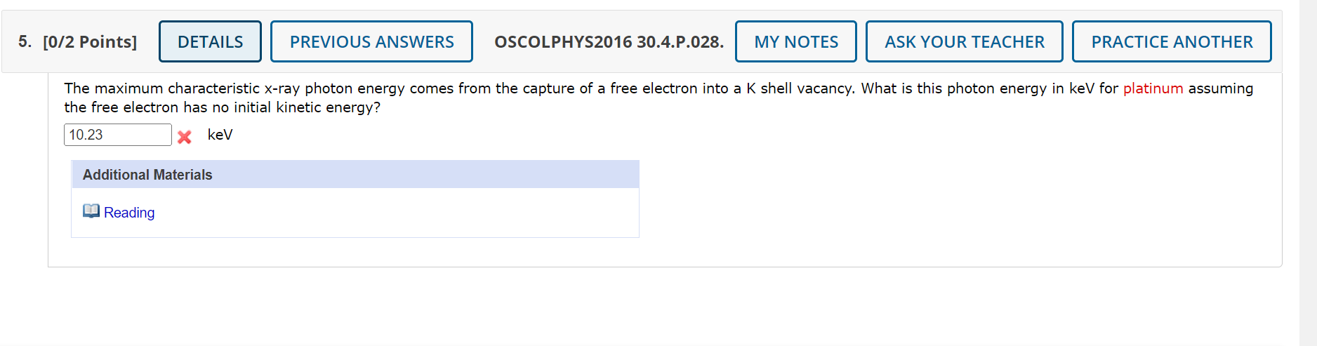 Solved 5. [0/2 Points] DETAILS PREVIOUS ANSWERS | Chegg.com