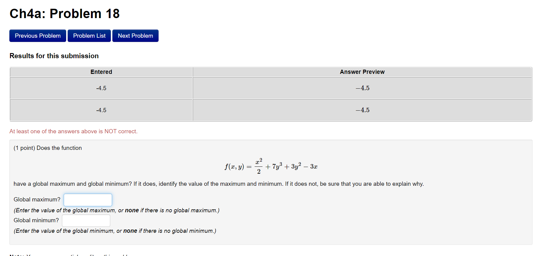 Solved Ch4a: Problem 18 Previous Problem Problem List Next | Chegg.com